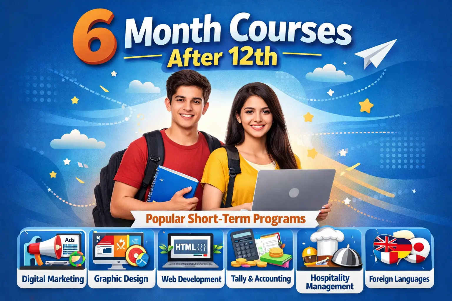 6 month courses after 12th